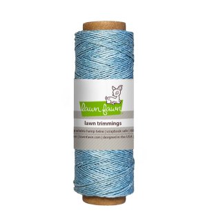Lawn Fawn, lawn trimmings, sky blue hemp twine