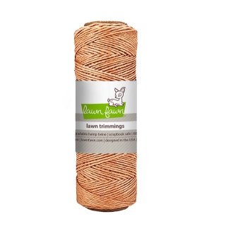 Lawn Fawn, lawn trimmings, cantaloupe hemp twine