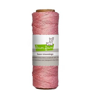 Lawn Fawn, lawn trimmings, dusty rose hemp twine