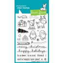 Lawn Fawn, clear stamp, toboggan together