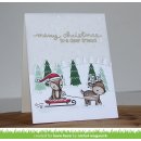 Lawn Fawn, clear stamp, toboggan together