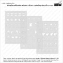 Lawn Fawn, coloring stencils, simply celebrate winter...
