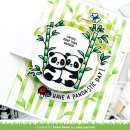 Lawn Fawn, clear stamp, i heart pandas