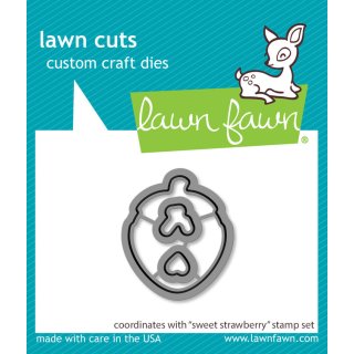 Lawn Fawn, lawn cuts/ Stanzschablone, sweet strawberry