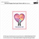 Lawn Fawn, lawn cuts/ Stanzschablone, stitched happy heart geo frame add-on