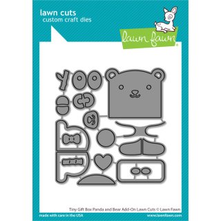 Lawn Fawn, lawn cuts/ Stanzschablone, tiny gift box panda...