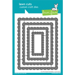 Lawn Fawn, lawn cuts/ Stanzschablone, lacy rectangle...