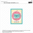 Lawn Fawn, lawn cuts/ Stanzschablone, lacy rectangle...