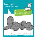 Lawn Fawn, lawn cuts/ Stanzschablone, scripty love...
