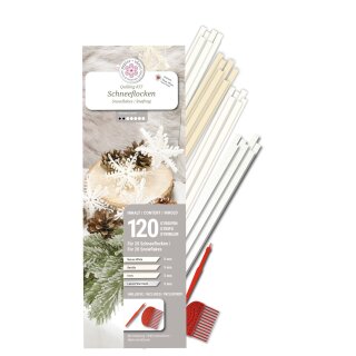 papier + ideen: Quilling Kit, Schneeflocken mit Tools