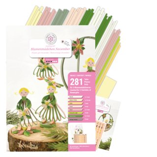 papier + ideen, Blumenmädchen November Quilling Kit