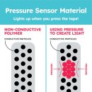Chibitronics, Pressure Sensitive Conductive Plastic, 5 Bl&auml;tter je 102x95mm