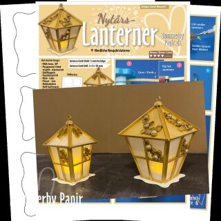 Dommerby Papir, Quilling Anleitung - Neujahrslaternen