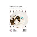 Ausschneidebogen Gesichter für Mini Schneemänner