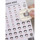 Ausschneidebogen Gesichter f&uuml;r Mini Schneem&auml;nner