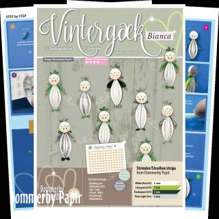 Dommerby Papir, Quilling Anleitung - Schneeglöckchen...