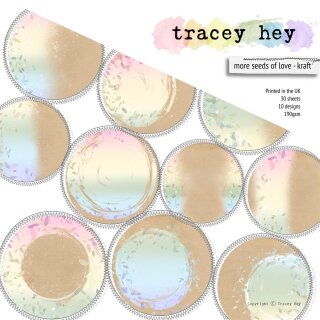 Tracey Hey, Paper Pad – more seeds of love -Kraft