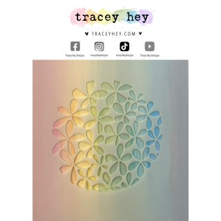 Tracey Hey, Stencil “Circle Blooms II”