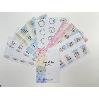 Tracey Hey, A6 White Sticker Sheet Set – Seeds of...