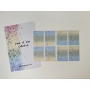 Tracey Hey, A6 White Sticker Sheet Set &ndash; Seeds of Love Collection