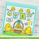 Lawn Fawn, clear stamp, spring basket