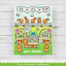 Lawn Fawn, clear stamp, spring basket
