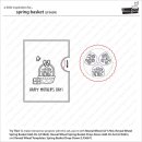 Lawn Fawn, clear stamp, spring basket