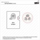 Lawn Fawn, clear stamp, spring basket