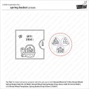 Lawn Fawn, clear stamp, spring basket
