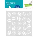 Lawn Fawn, Lawn Clippings, easter egg background stencils