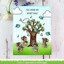 Lawn Fawn, clear stamp, heart tree
