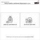 Lawn Fawn, clear stamp, henrys build-a-sentiment: bunny puns