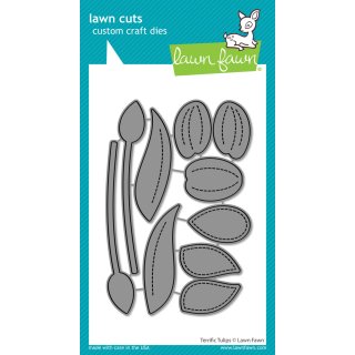 Lawn Fawn, lawn cuts/ Stanzschablone, terrific tulips