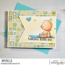 Stamping Bella, Rubber Stamp, BABY BOY & GIRL