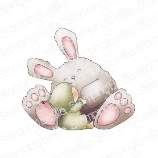 Stamping Bella, Rubber Stamp, BUNDLE GIRL LOVES BUNNY...