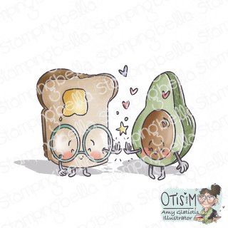 Stamping Bella, Rubber Stamp, SPEC-TACULAR AVOCADO &...