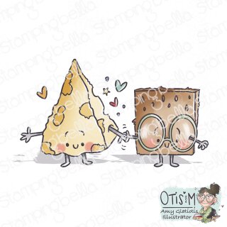 Stamping Bella, Rubber Stamp, SPEC-TACULAR CHEESE & CRACKERS