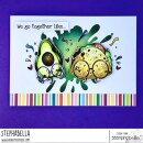 Stamping Bella, Rubber Stamp, SPEC-TACULAR TACO &amp; AVOCADO