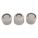 Silikon Gie&szlig;formen Set T&ouml;pfchen, 3tlg., 3 Designs, 7x5,5cm