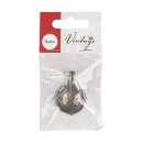 Metall- Fassung: Anhänger  mit Zierrand, 3 cm...