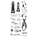 Clear Stamps - Fische, Leuchtturm & Co., 97x205mm, 17...