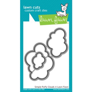 Lawn Fawn, lawn cuts/ Stanzschablone, simple puffy clouds