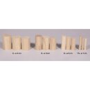 Holz Rundstäbe Set, ø 1-4 cm, H 5,5-6,5 cm,...