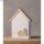 Furnierholz Mini Häuser, 2 x 10,6x3,4 cm + 2 x 14x3,4 cm, natur