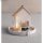 Furnierholz Mini Häuser, 2 x 10,6x3,4 cm + 2 x 14x3,4 cm, natur