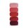 Baumwoll- Garn Stitch & Knot, 5 Farben je 10 m, kirschrot