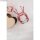 Baumwoll- Garn Stitch & Knot, 5 Farben je 10 m, kirschrot