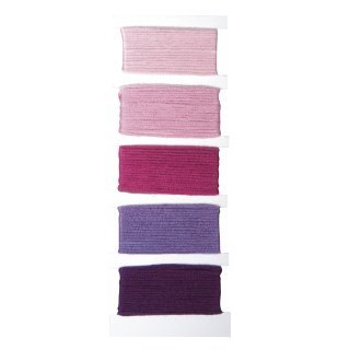 Baumwoll- Garn Stitch & Knot, 5 Farben je 10 m, pink