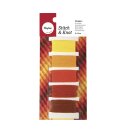 Baumwoll- Garn Stitch &amp; Knot, 5 Farben je 10 m, orange