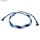 Baumwoll- Garn Stitch & Knot, 5 Farben je 10 m, echtblau